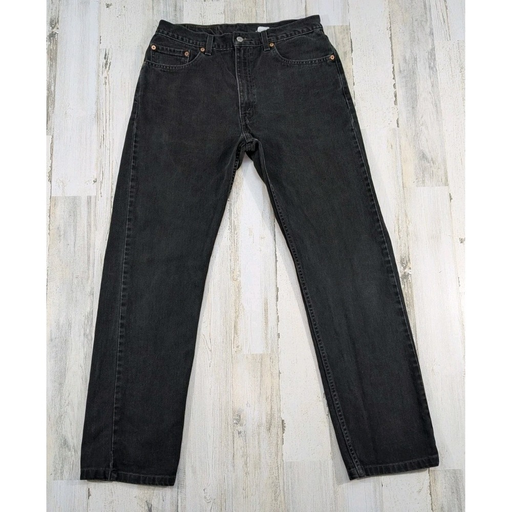 Vintage Levis Jeans Mens Fits 32x31 Black 505-0260 (Tag 34x36)